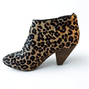 Leopard, Ponyhair Booties (Never worn)